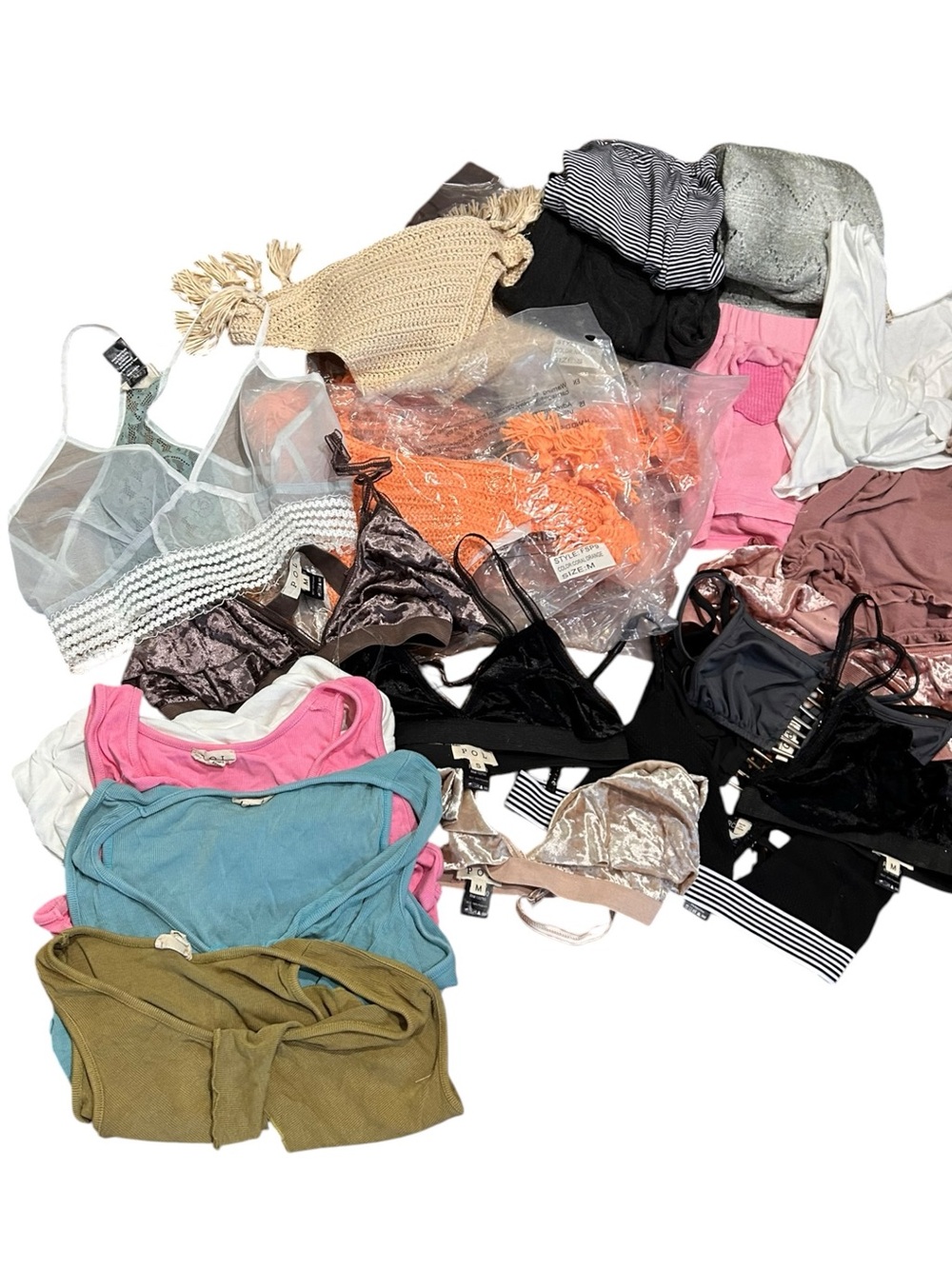 POL 28 Pc NEW Reseller Bundle Bralettes Lounge Swim S M L - Picture 4 of 8